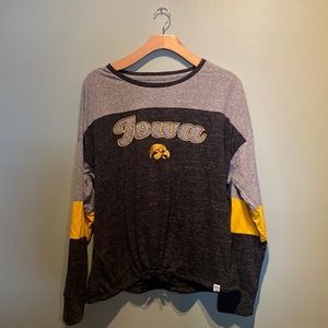 Black Iowa Hawkeyes long sleeve